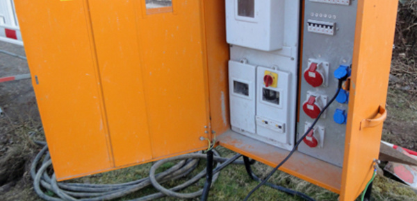 Baustrom bei Elektro Götz in Weihenzell Ansbach